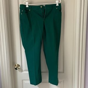 Chico's Green Cropped Jeans Size 3